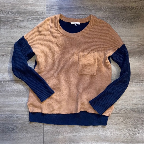 Madewell Pocket Pullover Sweater in Colorblock - Picture 4 of 7